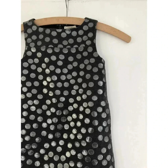 Crewcuts Metallic Jacquard Dotted Shift Dress - Picture 3 of 6
